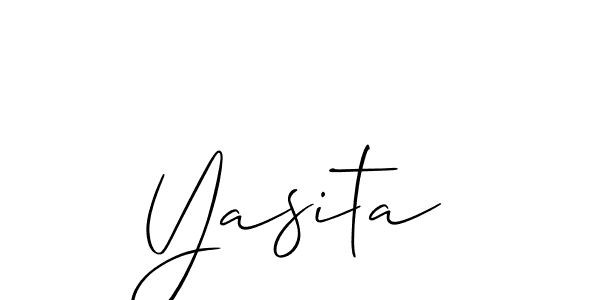 Create a beautiful signature design for name Yasita. With this signature (Allison_Script) fonts, you can make a handwritten signature for free. Yasita signature style 2 images and pictures png