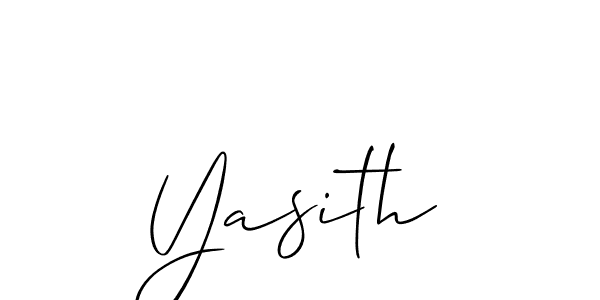 Create a beautiful signature design for name Yasith. With this signature (Allison_Script) fonts, you can make a handwritten signature for free. Yasith signature style 2 images and pictures png