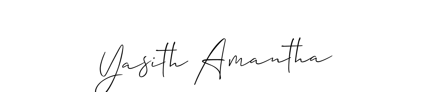 Best and Professional Signature Style for Yasith Amantha. Allison_Script Best Signature Style Collection. Yasith Amantha signature style 2 images and pictures png
