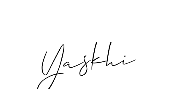 Make a short Yaskhi signature style. Manage your documents anywhere anytime using Allison_Script. Create and add eSignatures, submit forms, share and send files easily. Yaskhi signature style 2 images and pictures png