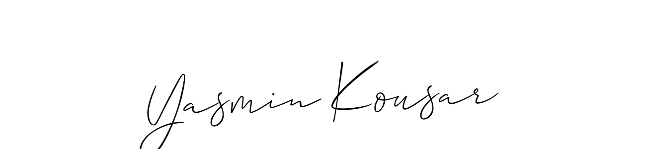 You can use this online signature creator to create a handwritten signature for the name Yasmin Kousar. This is the best online autograph maker. Yasmin Kousar signature style 2 images and pictures png