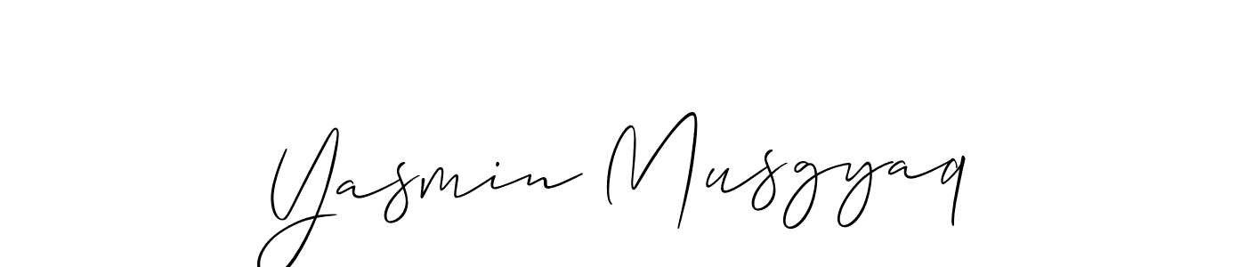 You should practise on your own different ways (Allison_Script) to write your name (Yasmin Musgyaq) in signature. don't let someone else do it for you. Yasmin Musgyaq signature style 2 images and pictures png