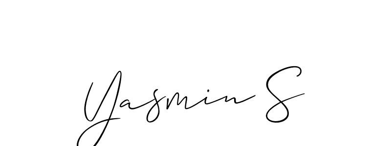 Check out images of Autograph of Yasmin S name. Actor Yasmin S Signature Style. Allison_Script is a professional sign style online. Yasmin S signature style 2 images and pictures png