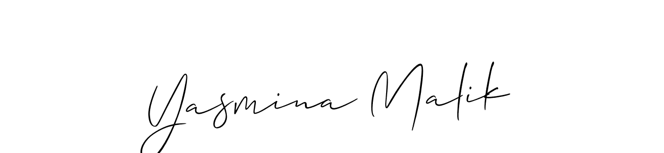 Also You can easily find your signature by using the search form. We will create Yasmina Malik name handwritten signature images for you free of cost using Allison_Script sign style. Yasmina Malik signature style 2 images and pictures png