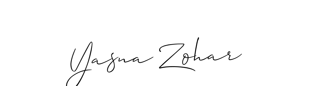 Similarly Allison_Script is the best handwritten signature design. Signature creator online .You can use it as an online autograph creator for name Yasna Zohar. Yasna Zohar signature style 2 images and pictures png