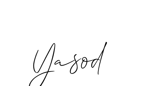 Allison_Script is a professional signature style that is perfect for those who want to add a touch of class to their signature. It is also a great choice for those who want to make their signature more unique. Get Yasod name to fancy signature for free. Yasod signature style 2 images and pictures png