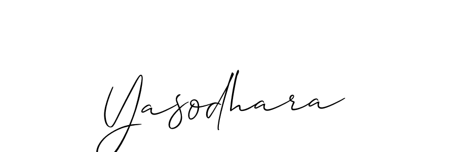 Design your own signature with our free online signature maker. With this signature software, you can create a handwritten (Allison_Script) signature for name Yasodhara. Yasodhara signature style 2 images and pictures png