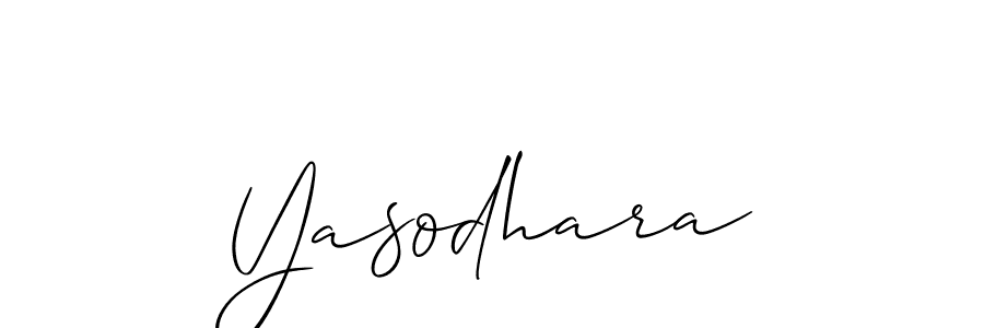 Design your own signature with our free online signature maker. With this signature software, you can create a handwritten (Allison_Script) signature for name Yasodhara. Yasodhara signature style 2 images and pictures png