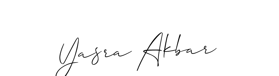 Yasra Akbar stylish signature style. Best Handwritten Sign (Allison_Script) for my name. Handwritten Signature Collection Ideas for my name Yasra Akbar. Yasra Akbar signature style 2 images and pictures png