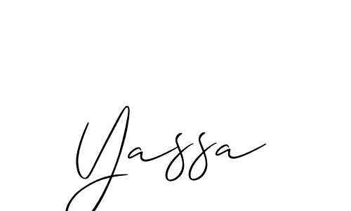 Also we have Yassa name is the best signature style. Create professional handwritten signature collection using Allison_Script autograph style. Yassa signature style 2 images and pictures png