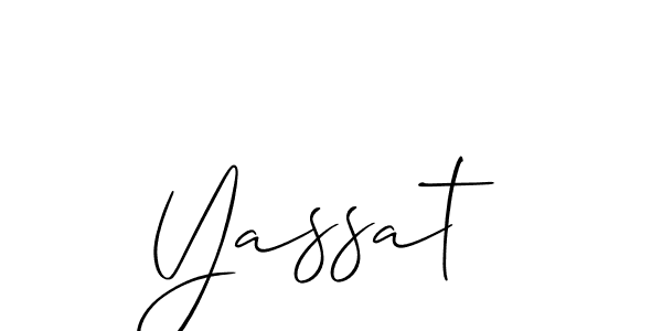 Similarly Allison_Script is the best handwritten signature design. Signature creator online .You can use it as an online autograph creator for name Yassat. Yassat signature style 2 images and pictures png