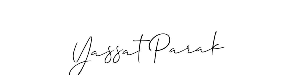 This is the best signature style for the Yassat Parak name. Also you like these signature font (Allison_Script). Mix name signature. Yassat Parak signature style 2 images and pictures png