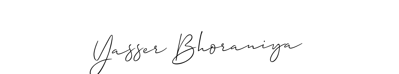 Once you've used our free online signature maker to create your best signature Allison_Script style, it's time to enjoy all of the benefits that Yasser Bhoraniya name signing documents. Yasser Bhoraniya signature style 2 images and pictures png