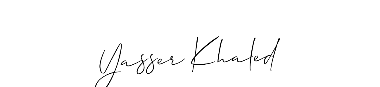 Also You can easily find your signature by using the search form. We will create Yasser Khaled name handwritten signature images for you free of cost using Allison_Script sign style. Yasser Khaled signature style 2 images and pictures png