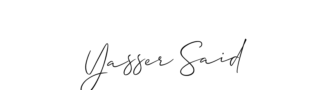You can use this online signature creator to create a handwritten signature for the name Yasser Said. This is the best online autograph maker. Yasser Said signature style 2 images and pictures png