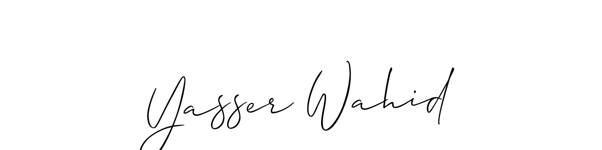 Here are the top 10 professional signature styles for the name Yasser Wahid. These are the best autograph styles you can use for your name. Yasser Wahid signature style 2 images and pictures png