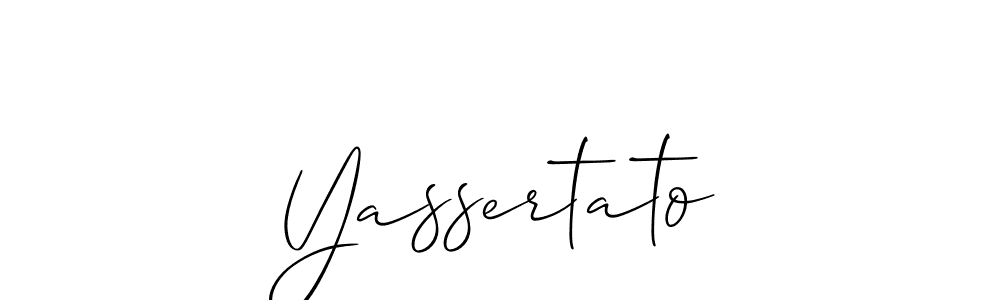 Best and Professional Signature Style for Yassertato. Allison_Script Best Signature Style Collection. Yassertato signature style 2 images and pictures png