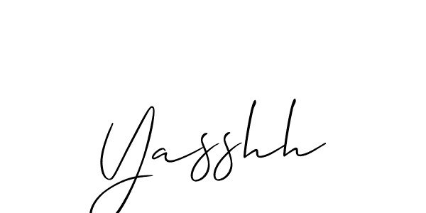 Yasshh stylish signature style. Best Handwritten Sign (Allison_Script) for my name. Handwritten Signature Collection Ideas for my name Yasshh. Yasshh signature style 2 images and pictures png