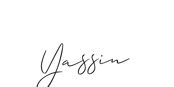 The best way (Allison_Script) to make a short signature is to pick only two or three words in your name. The name Yassin include a total of six letters. For converting this name. Yassin signature style 2 images and pictures png