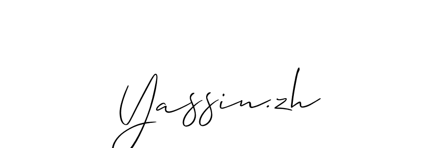 Yassin.zh stylish signature style. Best Handwritten Sign (Allison_Script) for my name. Handwritten Signature Collection Ideas for my name Yassin.zh. Yassin.zh signature style 2 images and pictures png