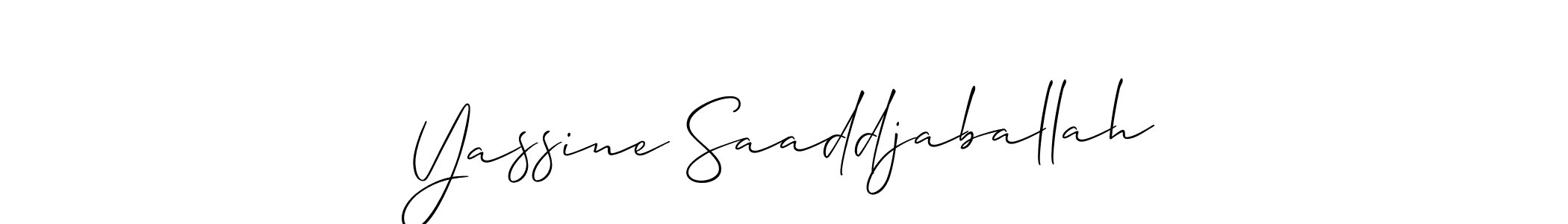 Once you've used our free online signature maker to create your best signature Allison_Script style, it's time to enjoy all of the benefits that Yassine Saaddjaballah name signing documents. Yassine Saaddjaballah signature style 2 images and pictures png