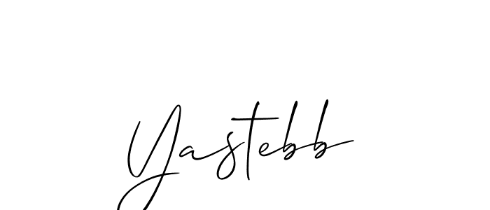 It looks lik you need a new signature style for name Yastebb. Design unique handwritten (Allison_Script) signature with our free signature maker in just a few clicks. Yastebb signature style 2 images and pictures png