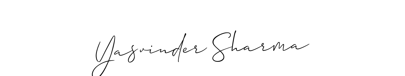 Make a beautiful signature design for name Yasvinder Sharma. Use this online signature maker to create a handwritten signature for free. Yasvinder Sharma signature style 2 images and pictures png