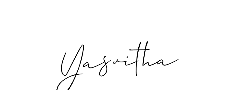 Make a short Yasvitha signature style. Manage your documents anywhere anytime using Allison_Script. Create and add eSignatures, submit forms, share and send files easily. Yasvitha signature style 2 images and pictures png