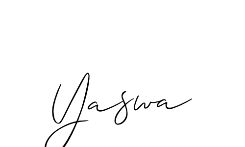 Once you've used our free online signature maker to create your best signature Allison_Script style, it's time to enjoy all of the benefits that Yaswa name signing documents. Yaswa signature style 2 images and pictures png