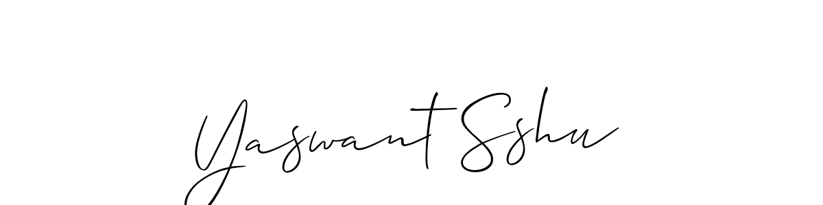 Create a beautiful signature design for name Yaswant Sshu. With this signature (Allison_Script) fonts, you can make a handwritten signature for free. Yaswant Sshu signature style 2 images and pictures png