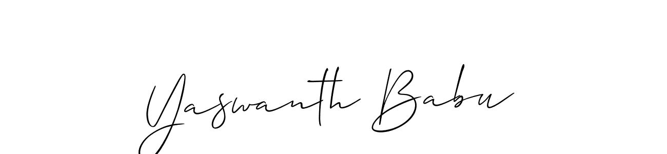 Yaswanth Babu stylish signature style. Best Handwritten Sign (Allison_Script) for my name. Handwritten Signature Collection Ideas for my name Yaswanth Babu. Yaswanth Babu signature style 2 images and pictures png