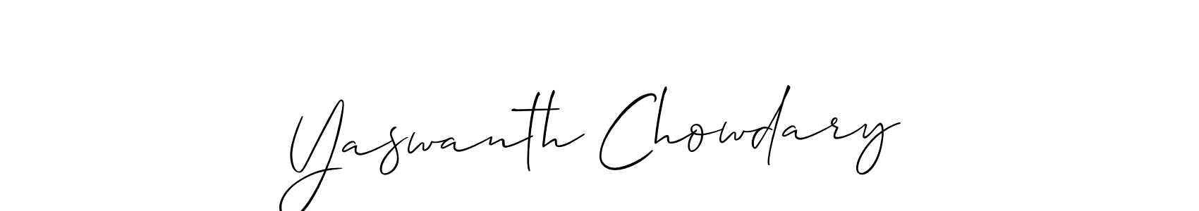 Similarly Allison_Script is the best handwritten signature design. Signature creator online .You can use it as an online autograph creator for name Yaswanth Chowdary. Yaswanth Chowdary signature style 2 images and pictures png