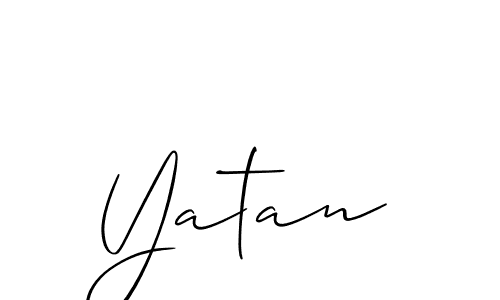 Similarly Allison_Script is the best handwritten signature design. Signature creator online .You can use it as an online autograph creator for name Yatan. Yatan signature style 2 images and pictures png
