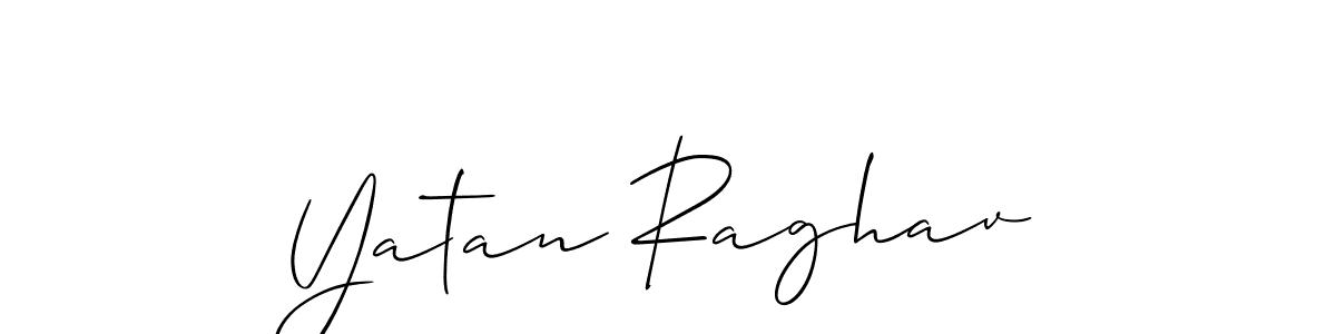 How to make Yatan Raghav signature? Allison_Script is a professional autograph style. Create handwritten signature for Yatan Raghav name. Yatan Raghav signature style 2 images and pictures png