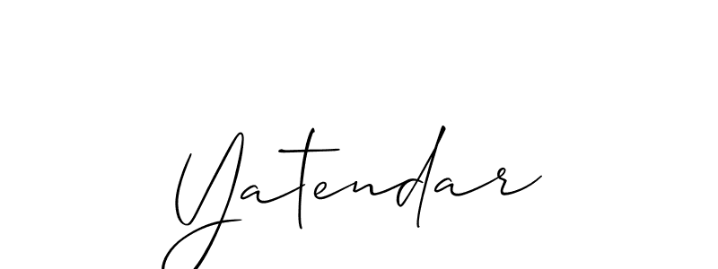 How to make Yatendar signature? Allison_Script is a professional autograph style. Create handwritten signature for Yatendar name. Yatendar signature style 2 images and pictures png