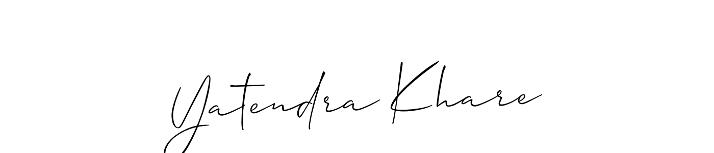 Also we have Yatendra Khare name is the best signature style. Create professional handwritten signature collection using Allison_Script autograph style. Yatendra Khare signature style 2 images and pictures png