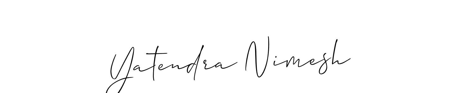 if you are searching for the best signature style for your name Yatendra Nimesh. so please give up your signature search. here we have designed multiple signature styles  using Allison_Script. Yatendra Nimesh signature style 2 images and pictures png