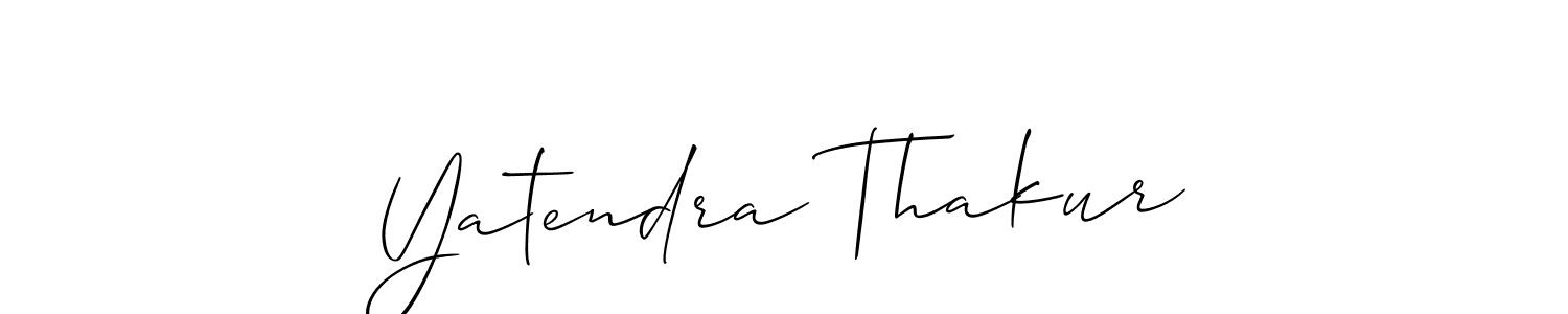 Make a short Yatendra Thakur signature style. Manage your documents anywhere anytime using Allison_Script. Create and add eSignatures, submit forms, share and send files easily. Yatendra Thakur signature style 2 images and pictures png