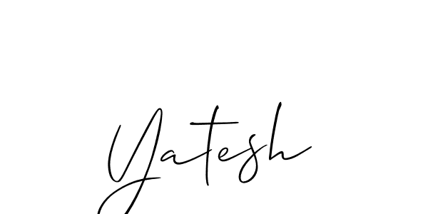 Design your own signature with our free online signature maker. With this signature software, you can create a handwritten (Allison_Script) signature for name Yatesh. Yatesh signature style 2 images and pictures png