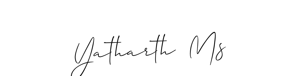Make a beautiful signature design for name Yatharth  Ms. With this signature (Allison_Script) style, you can create a handwritten signature for free. Yatharth  Ms signature style 2 images and pictures png