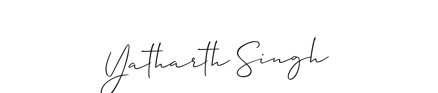 How to Draw Yatharth Singh signature style? Allison_Script is a latest design signature styles for name Yatharth Singh. Yatharth Singh signature style 2 images and pictures png