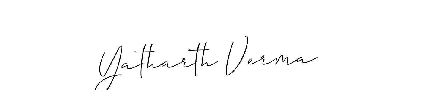 You can use this online signature creator to create a handwritten signature for the name Yatharth Verma. This is the best online autograph maker. Yatharth Verma signature style 2 images and pictures png