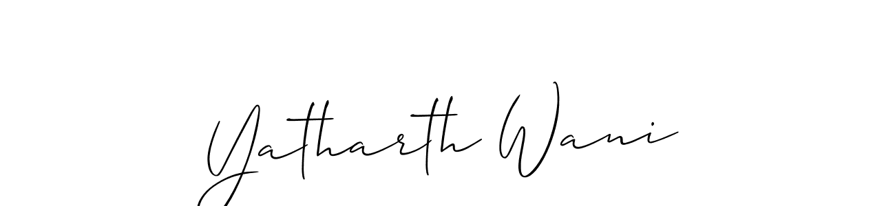 Here are the top 10 professional signature styles for the name Yatharth Wani. These are the best autograph styles you can use for your name. Yatharth Wani signature style 2 images and pictures png