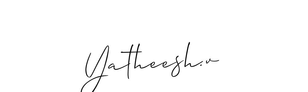 Make a beautiful signature design for name Yatheesh.v. Use this online signature maker to create a handwritten signature for free. Yatheesh.v signature style 2 images and pictures png