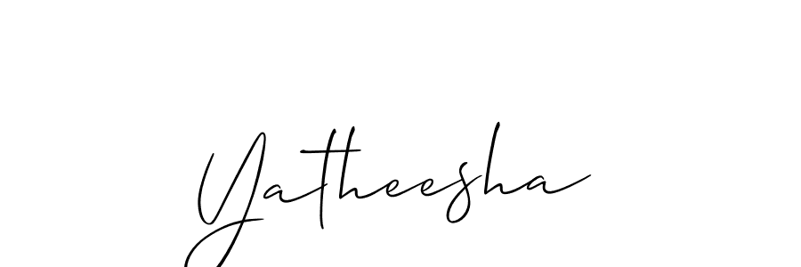 How to Draw Yatheesha signature style? Allison_Script is a latest design signature styles for name Yatheesha. Yatheesha signature style 2 images and pictures png