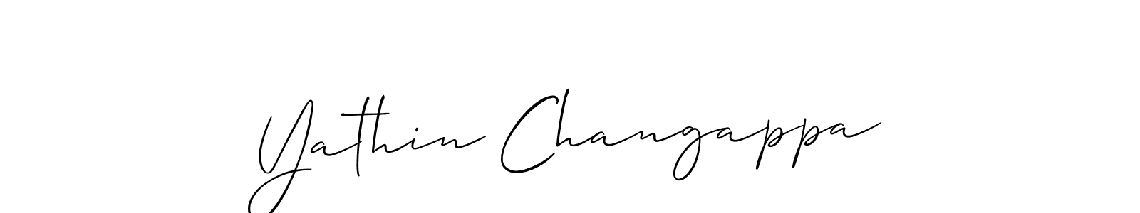 It looks lik you need a new signature style for name Yathin Changappa. Design unique handwritten (Allison_Script) signature with our free signature maker in just a few clicks. Yathin Changappa signature style 2 images and pictures png