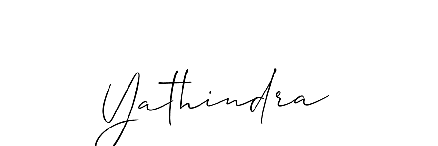 Use a signature maker to create a handwritten signature online. With this signature software, you can design (Allison_Script) your own signature for name Yathindra. Yathindra signature style 2 images and pictures png