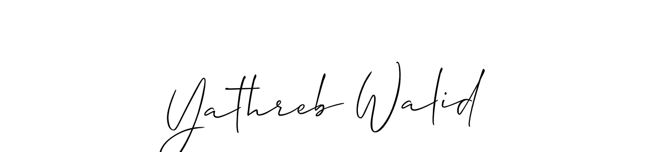 Best and Professional Signature Style for Yathreb Walid. Allison_Script Best Signature Style Collection. Yathreb Walid signature style 2 images and pictures png