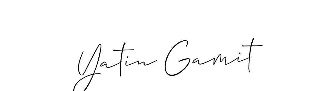 Once you've used our free online signature maker to create your best signature Allison_Script style, it's time to enjoy all of the benefits that Yatin Gamit name signing documents. Yatin Gamit signature style 2 images and pictures png