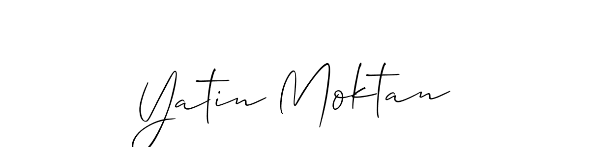 Make a beautiful signature design for name Yatin Moktan. Use this online signature maker to create a handwritten signature for free. Yatin Moktan signature style 2 images and pictures png